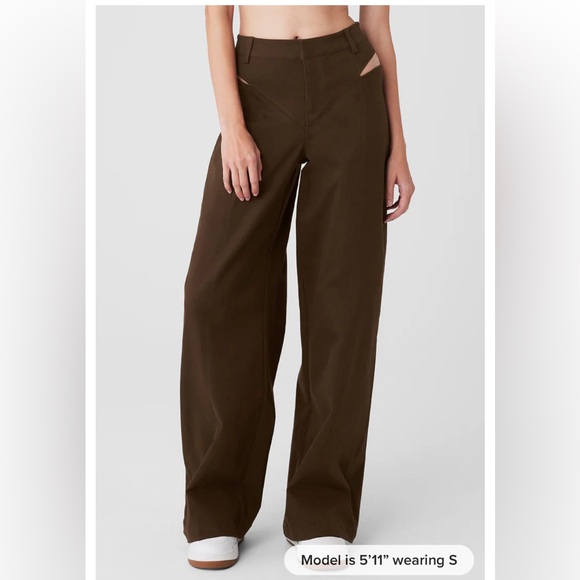 ALO Yoga Pants - Alo High-Waist Risk Taker Trouser